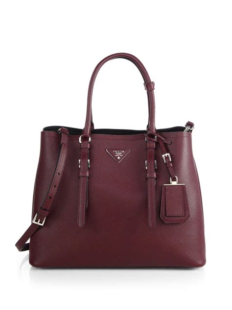 prada saffiano cuir large double bag|prada odette saffiano.